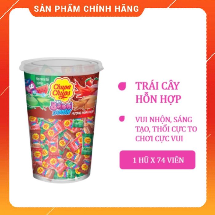 Kẹo cao su thổi Big Babol hương hỗn hợp có nhân
