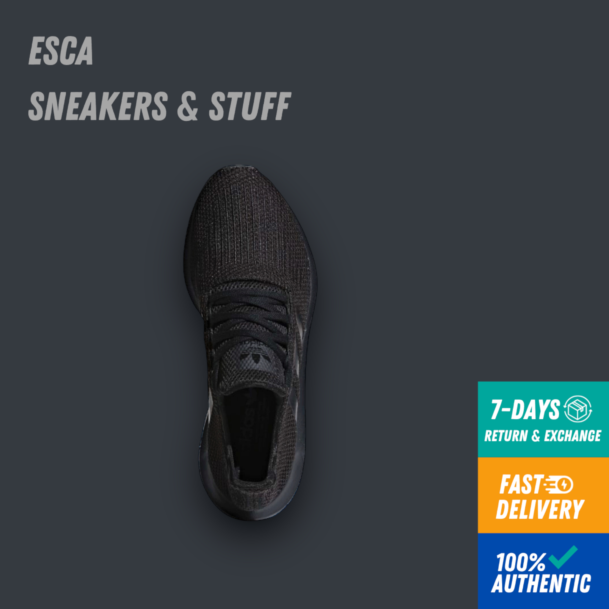 [CHÍNH HÃNG] GIÀY ADIDAS SWIFT RUN ALL BLACK  - AQ0863
