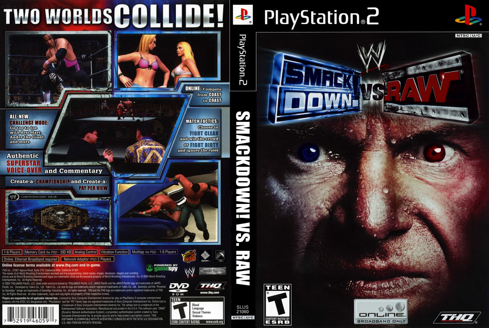 Đĩa game PS2, WWE SmackDown vs. Raw 2008. cho PS2