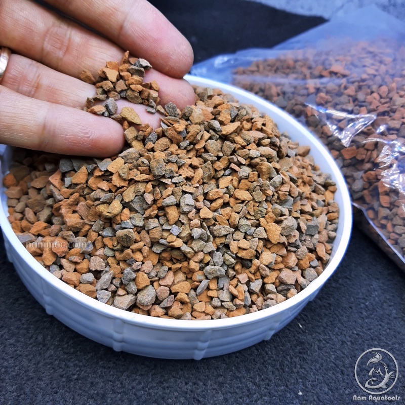 Sạn gốm - ceramic soil thuỷ mộc nền trơ chuyên dụng cho hồ ươm bucep, nana... trang trí bể cá cảnh, thuỷ sinh