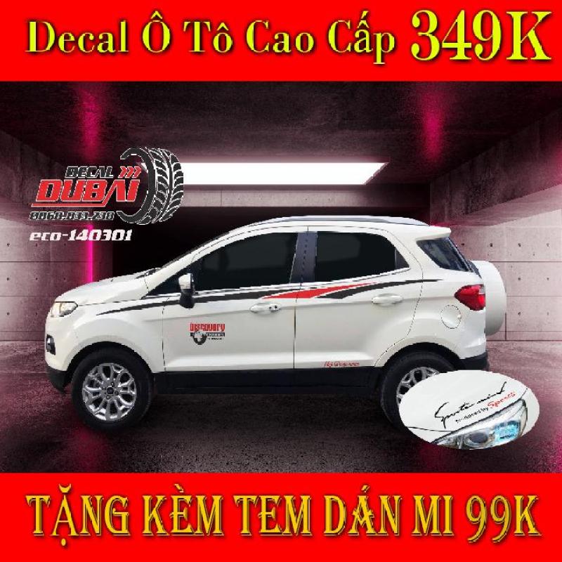Tem Dán Sườn Xe Ecosport Mẫu Mới 01 - Tặng kèm tem dán mi