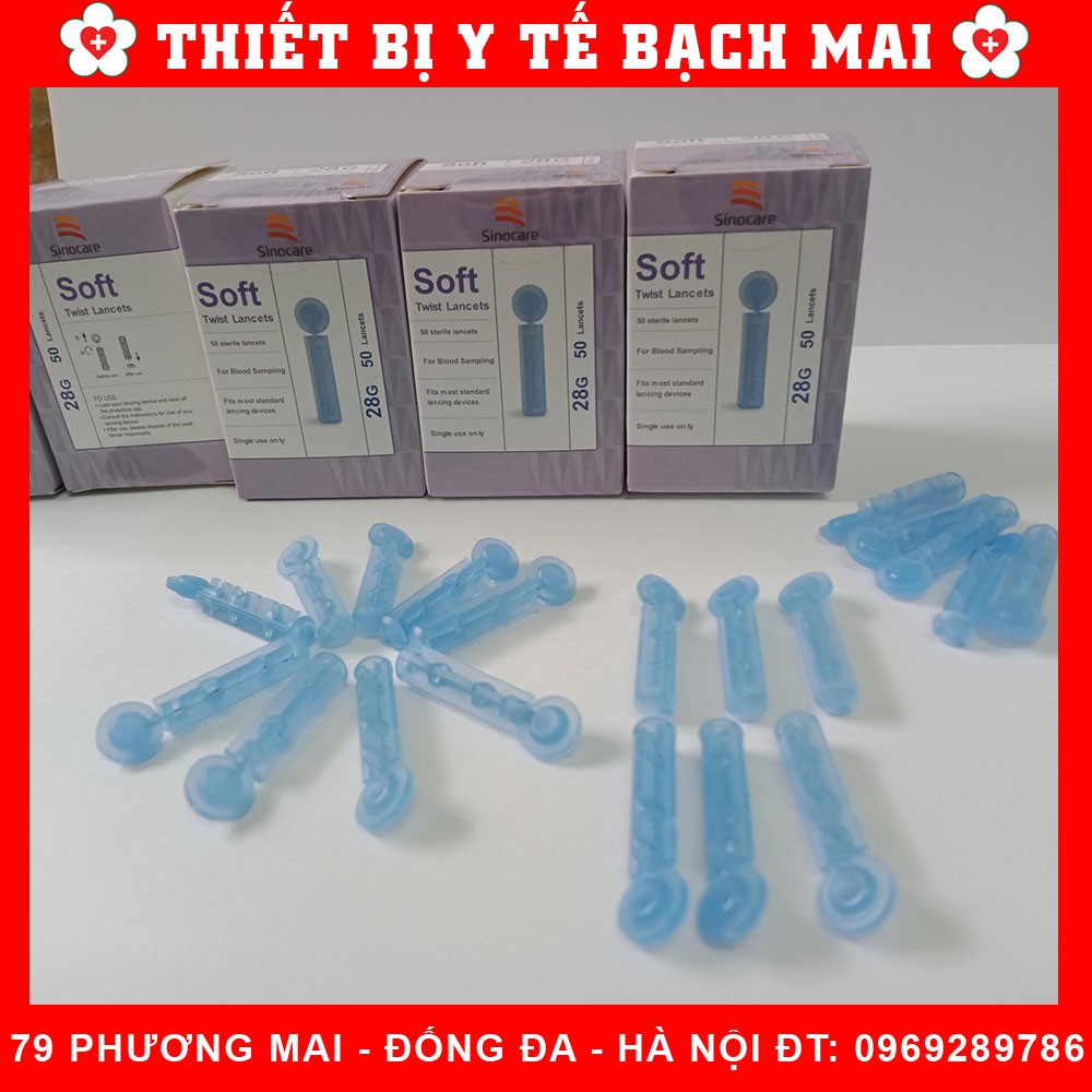 [Hộp 50 Kim]Kim Lấy Máu Dùng Cho Bút Chích Máu Đường Huyết - Kim Chích Máu