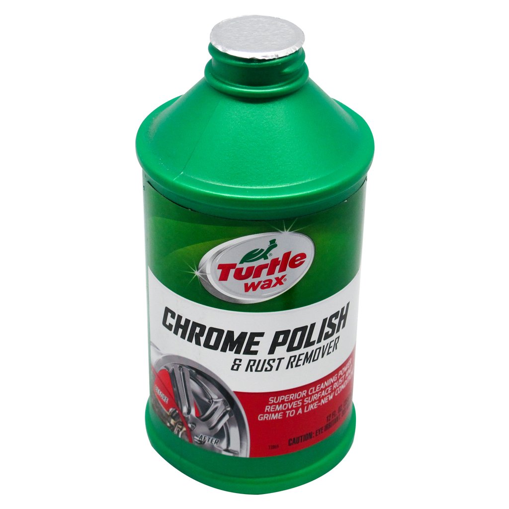 [TẨY RỈ SÉT BỀ MẶT CROM - VÀNH XE HƠI] TURTLE CHROME POLISH & RUST REMOVER 355ML