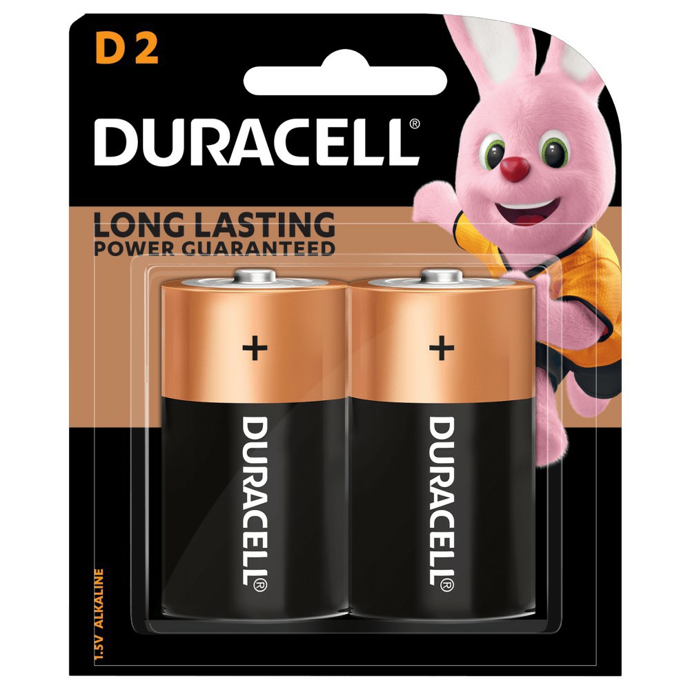 Pin đại lr20 size d alkaline duracell mn1300 vỉ 2 viên