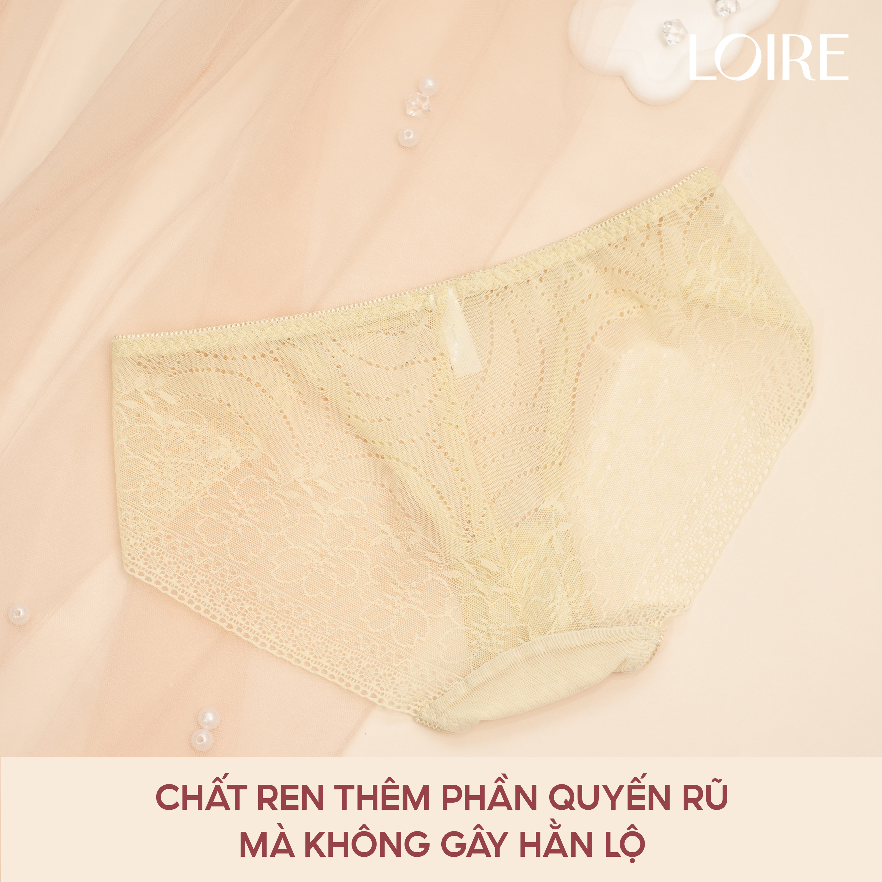 Quần Lót Ren Mềm Mịn Loirechic QLBK68