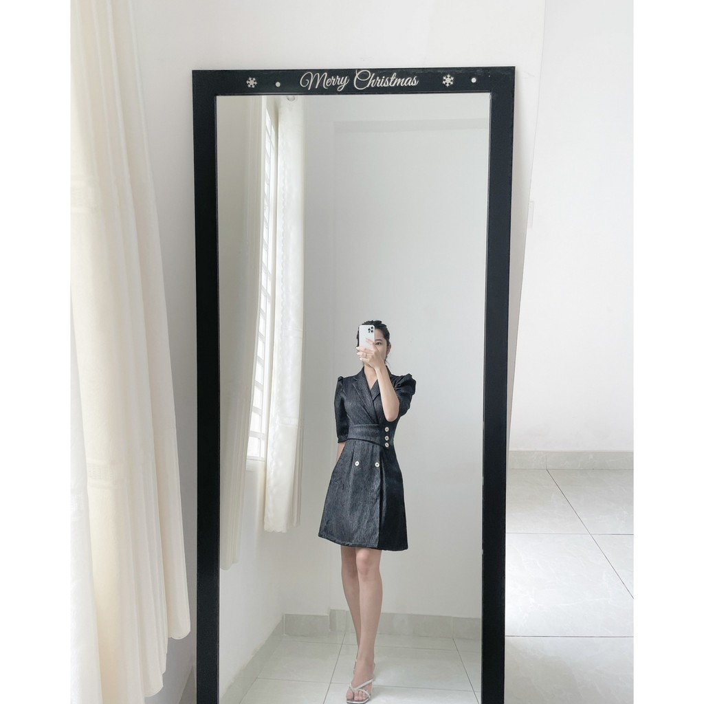Đầm vest gấm công sở [HÀNG CAO CẤP]