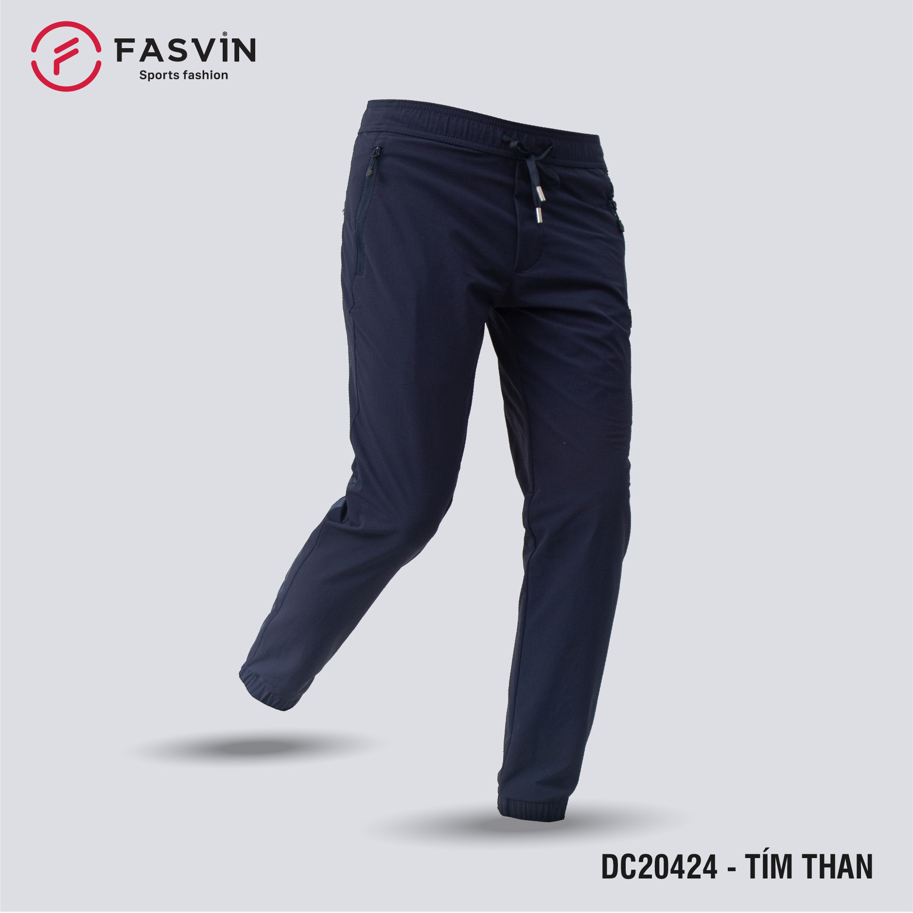 Quần Jogger Nam Thể Thao Fasvin gấu bo vải Dù Gió co giãn có khóa túi tiện dụng đi chơi hay mặc nhà DC20424.HN