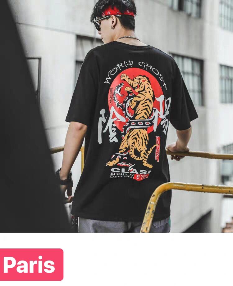 ÁO THUN NAM NỮ UNISEX CON HỔ TIGER THÁI LAN FORM RỘNG HOT TREND MẠNH MẼ SÀNH ĐIỆU VẢI DÀY MIN - PARIS FASHION