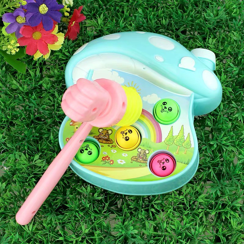 [HCM]Bộ đồ chơi đập chuột hình nấm dễ thương