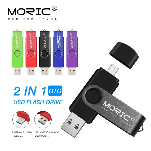 Bảng giá MORIC 3.0 OTG 2 trong 1 Ổ đĩa flash USB 8GB 16GB mặt dây chuyền 32GB 64GB 128 GB ổ cắm bút U disk Thanh USB flash Phong Vũ