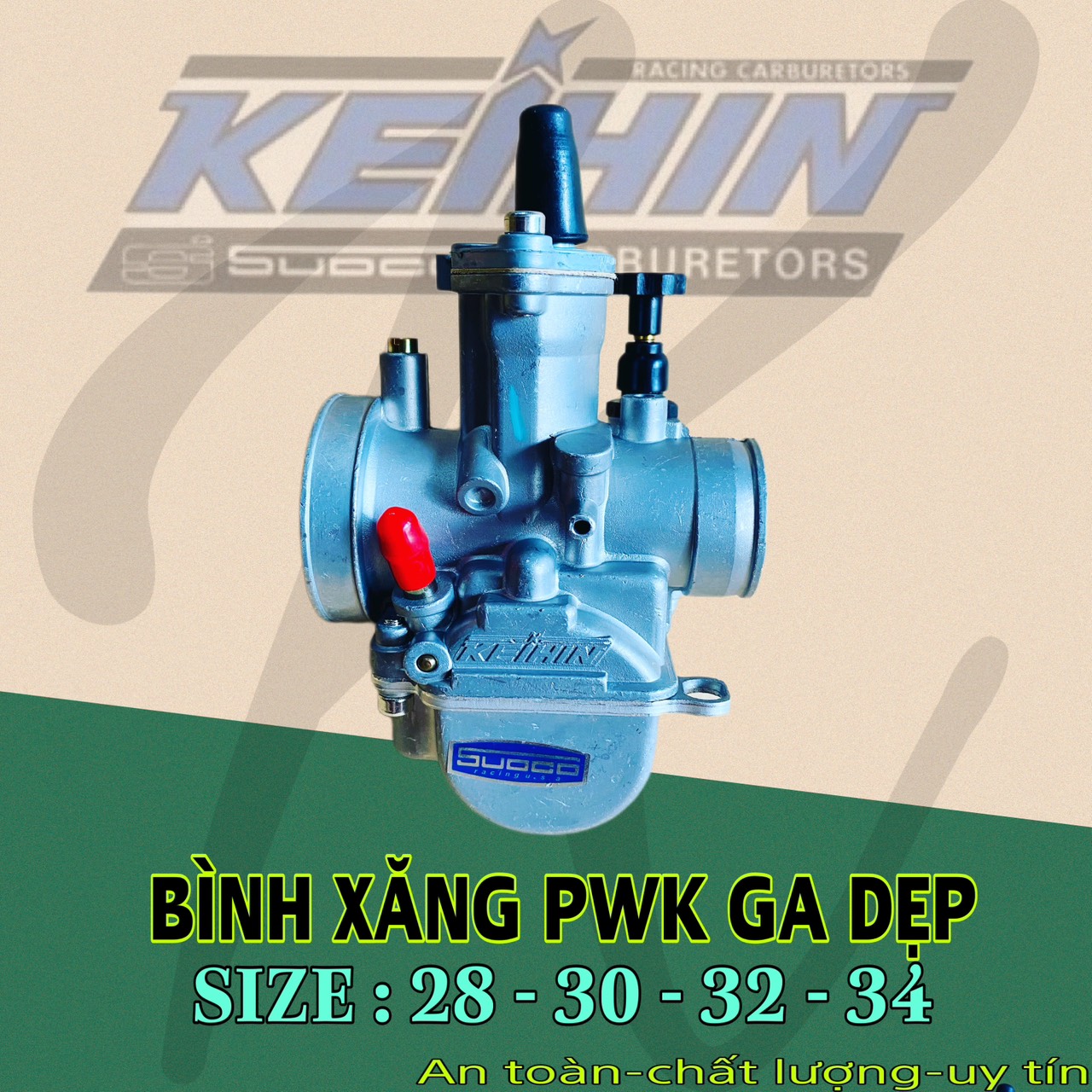 PWK flat gas tank size 28 - 30 - 32 - 34