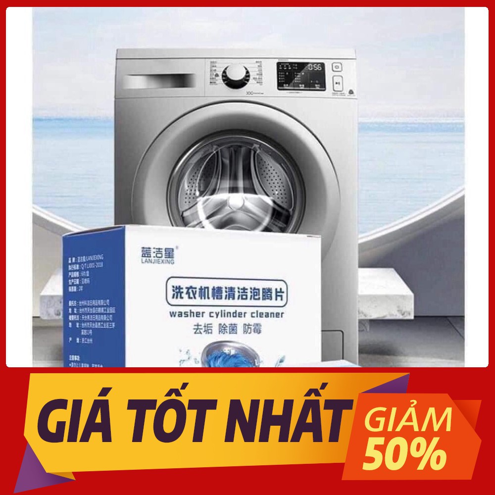 Hộp 12 viên tẩy lồng máy giặt