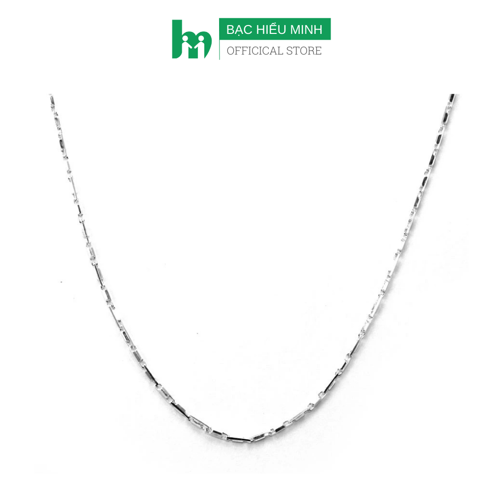 Dây Chuyền Nữ Vòng Cổ Bạc Chuẩn 925 Bạc Dây Kiểu Khúc  Bạc Hiểu Minh DCN024