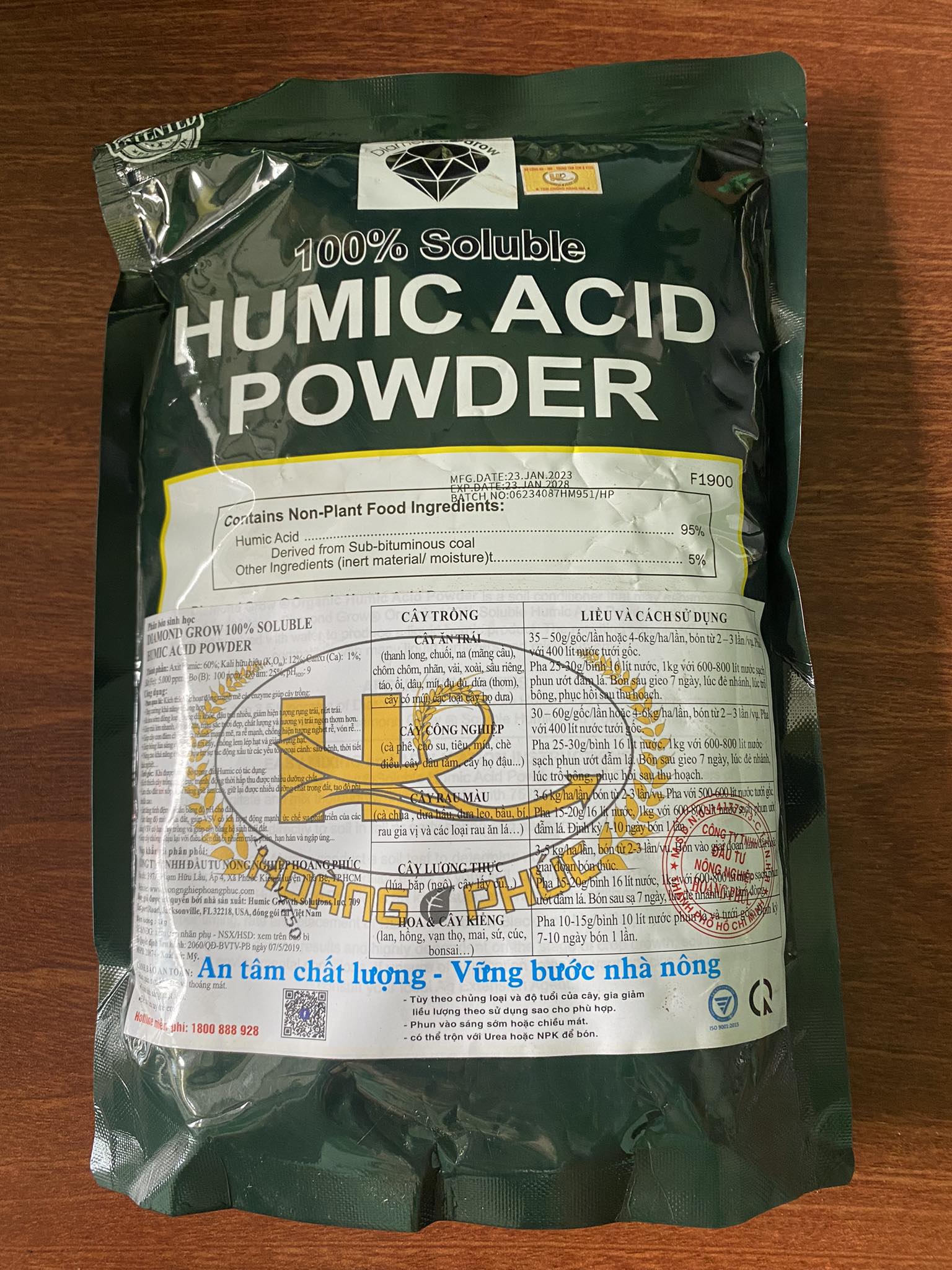 Humic Acid Powder (Nhập khẩu Mỹ) 1 kg