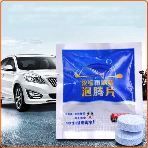 Combo 10 viên sủi rửa kính ô tô xe hơi tan nhanh không lắng cặn (1 Viên Nén Bằng 4 Lít)