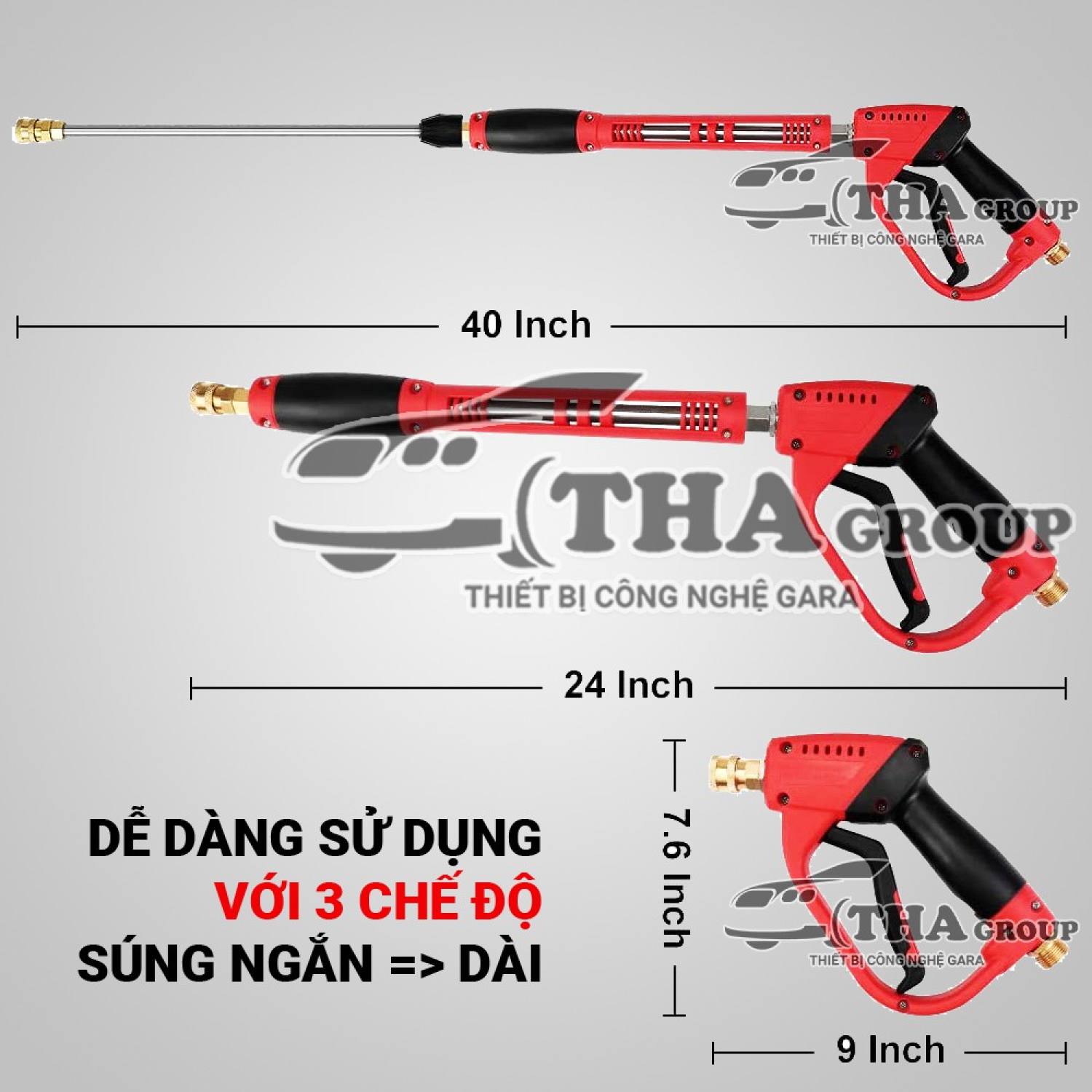 Súng rửa xe cao áp Lutian