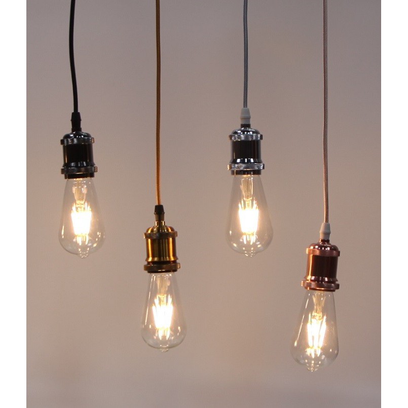 Dây đèn thả cổ điển bóng đèn trang trí Edison ST64 6W