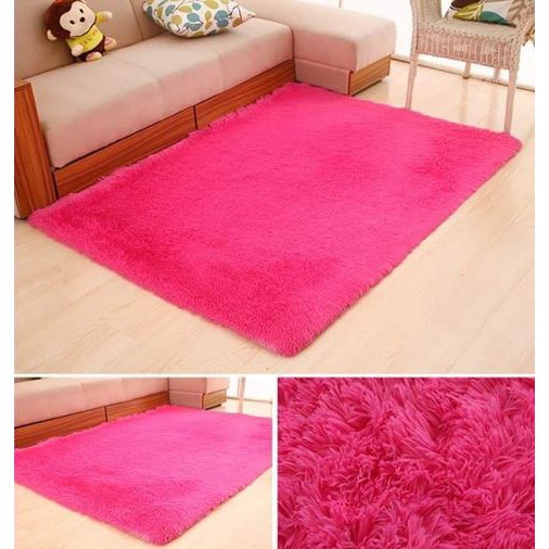 (Bỏ Sỉ)Thảm Lông Trơn Trải Sàn Size 1,2x1,6 m