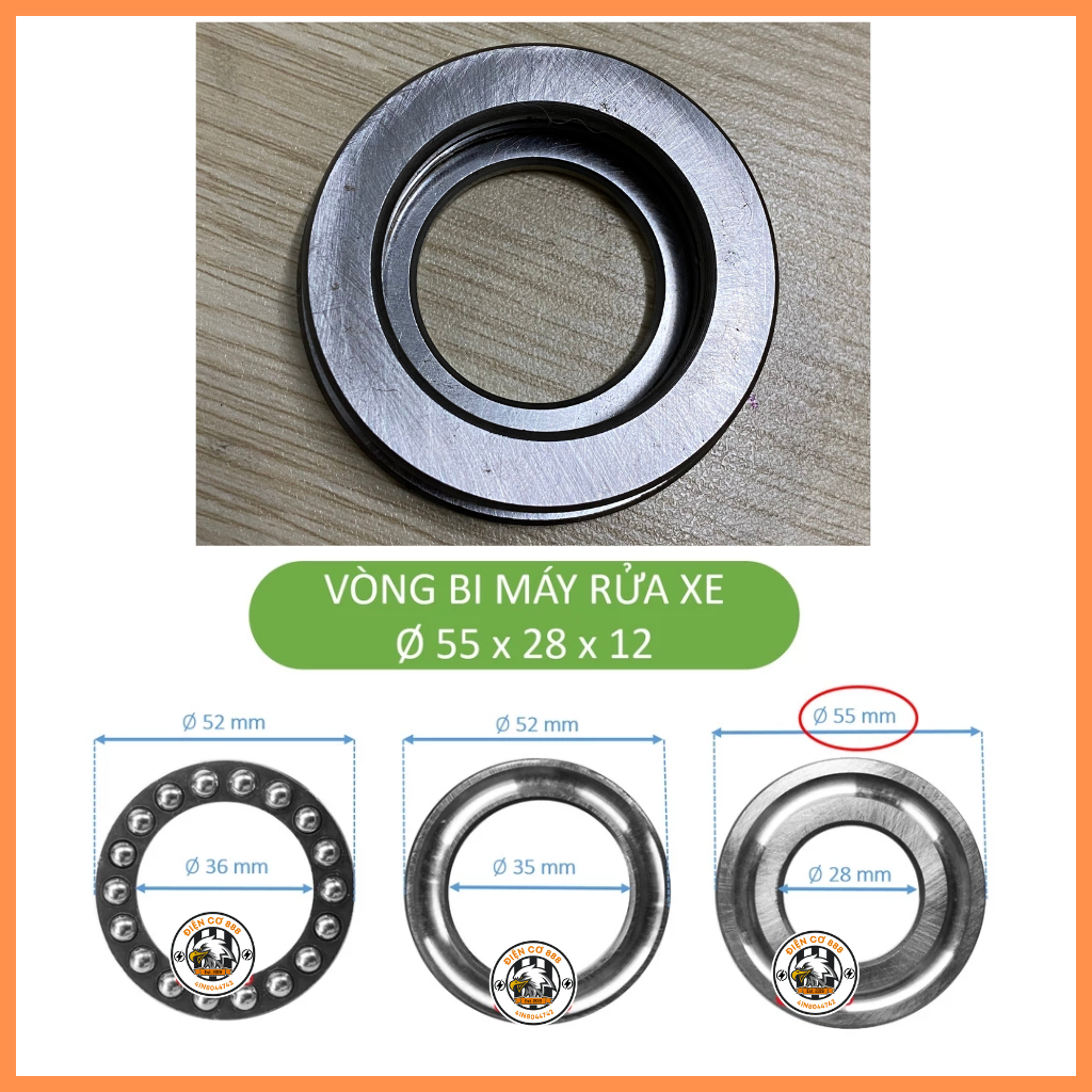 Bộ vòng bi sắt - Bi đảo lệch tâm của máy rửa xe
