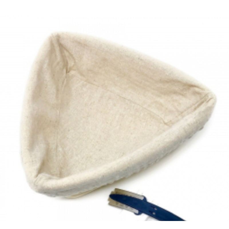 Rổ mây ủ bánh mì hình tam giác (có vải lót đi kèm, 23 cm)