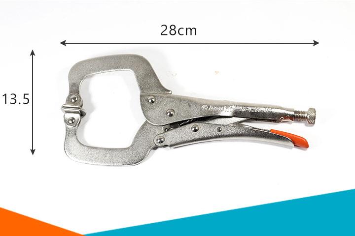Kìm chết chữ c asaki ak-8266 c2-11inch