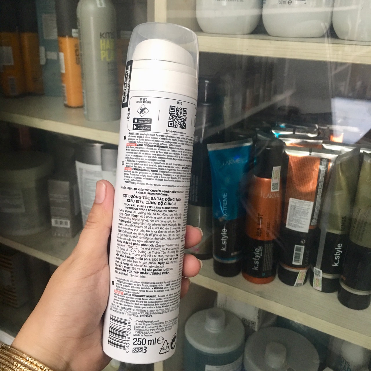 [HCM]GÔM XỊT ĐỊNH HÌNH KIỂU TÓC LOREAL FIX DESIGN TECNI ART SPRAY 200ml