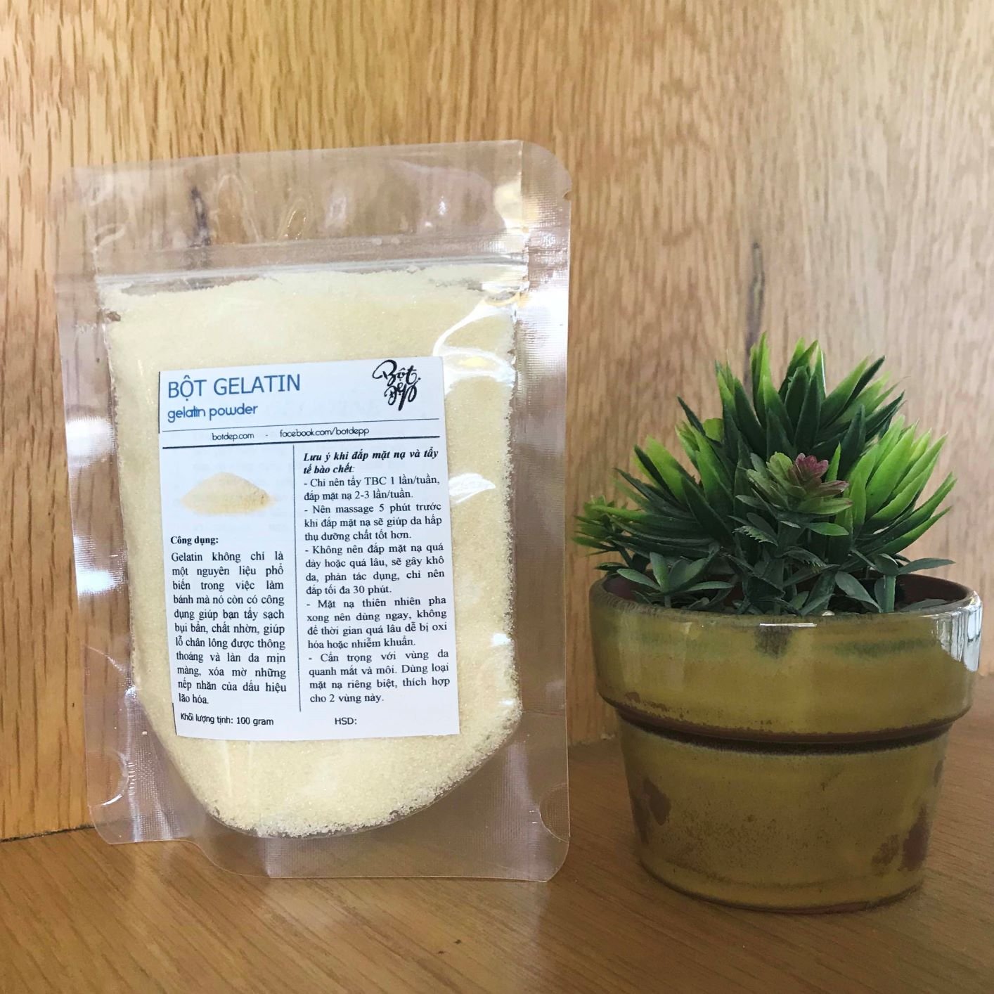 [HCM]Bột Gelatin 50gr