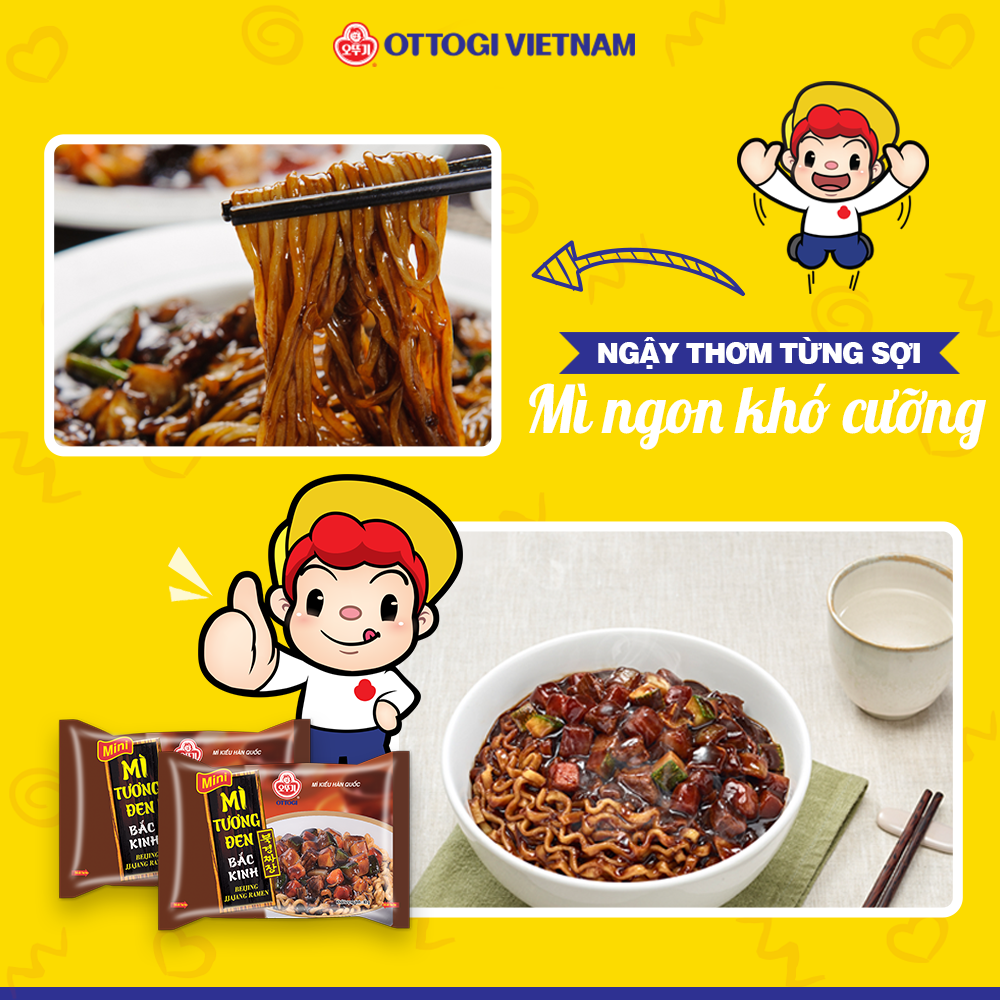 Lốc 5 gói - Mì tương đen Bắc Kinh OTTOGI 135g