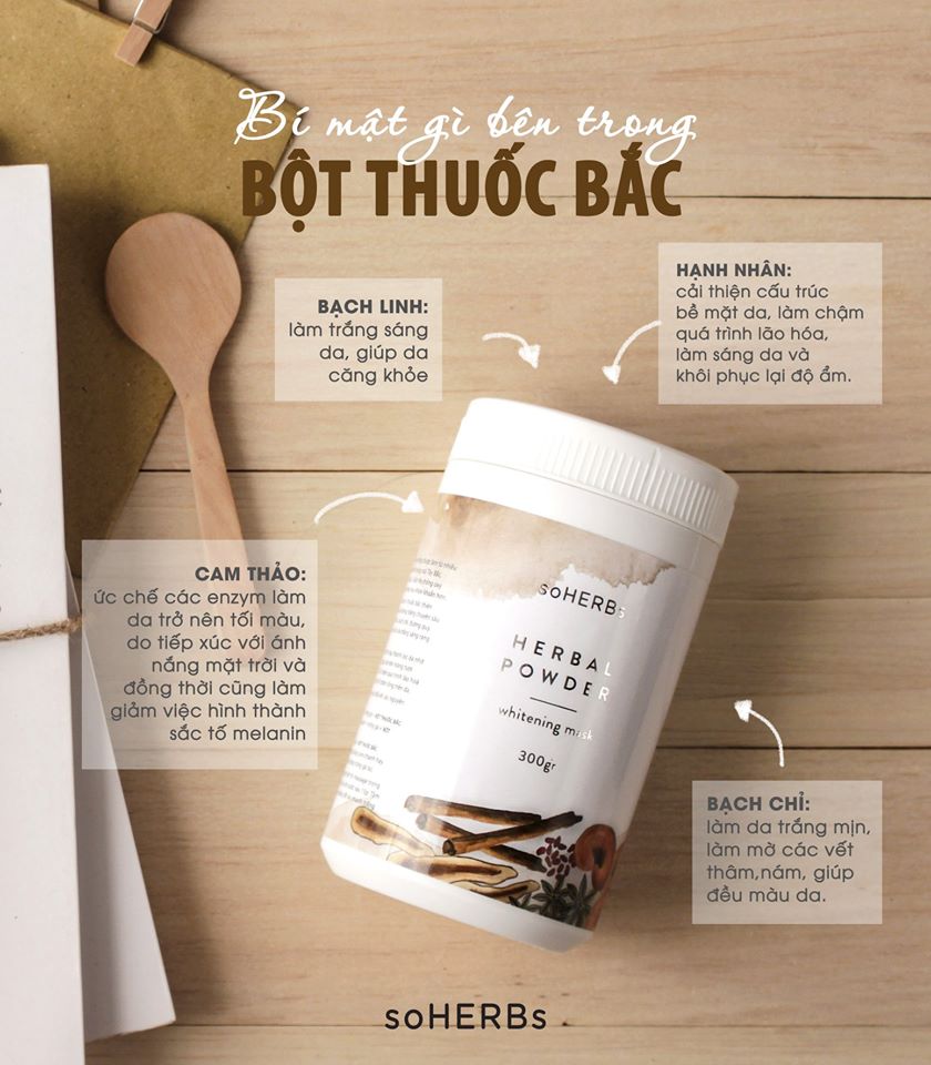 [HCM]BỘT THẢO DƯỢC TẮM TRẮNG SOHERBS