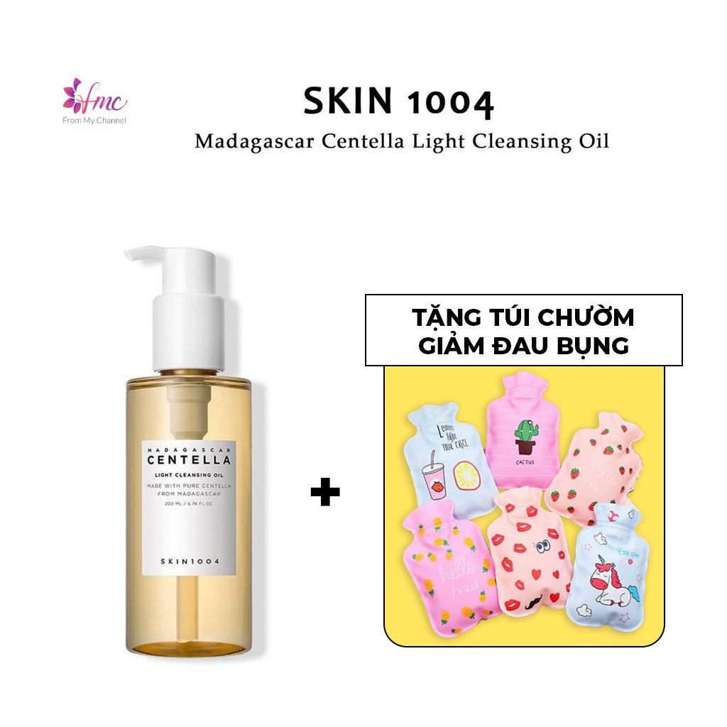 [MUA 1 TẶNG 1] Dầu tẩy trang Skin1004 Madagascar Centella Light Cleansing Oil 200ml + Tặng 1 túi chườm giảm đau bụng