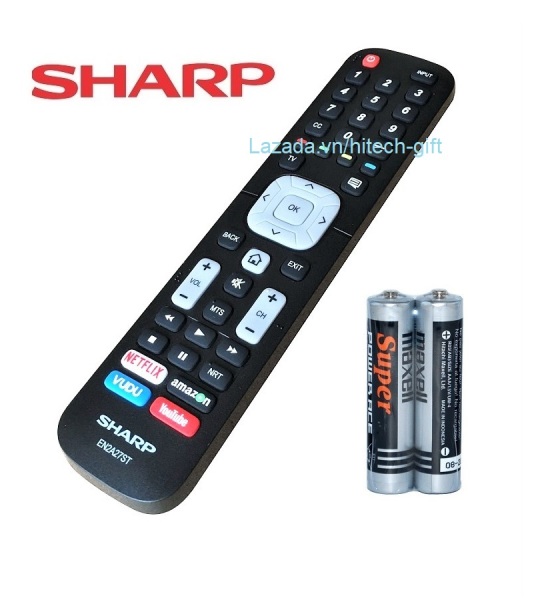 Bảng giá Remote Điều Khiển Smart TV, Internet TV, TV Thông Minh SHARP EN2A27ST (Kèm Pin AAA Maxell)
