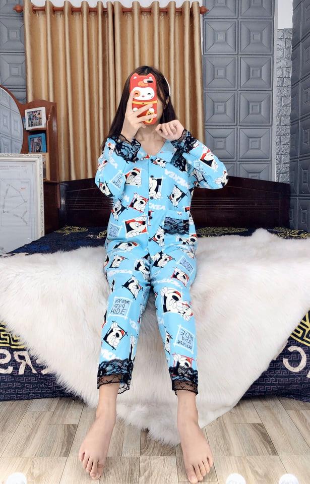 Đồ Bộ ngủ Kate Thái phối ren
