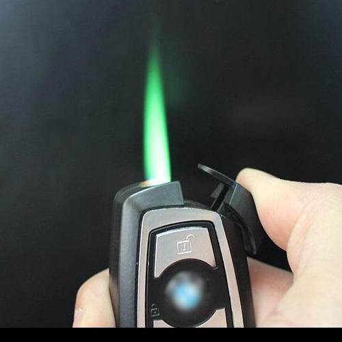 Bật lửa gas khò móc khóa hình Remote xe BMW mẫu TH182 ( Kim Loại )