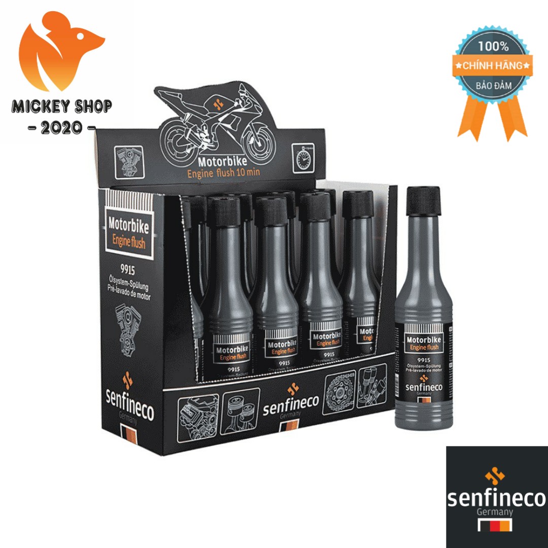 Dung dịch súc rửa động cơ xe máy senfineco 9915 – 100ml motorbike engine flush - hàng chính hãng