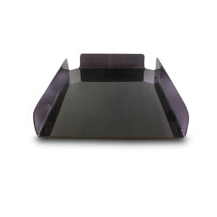 Kệ mica 1 tầng - mica dày 2.5mm màu khói - 21x30 cm - d01