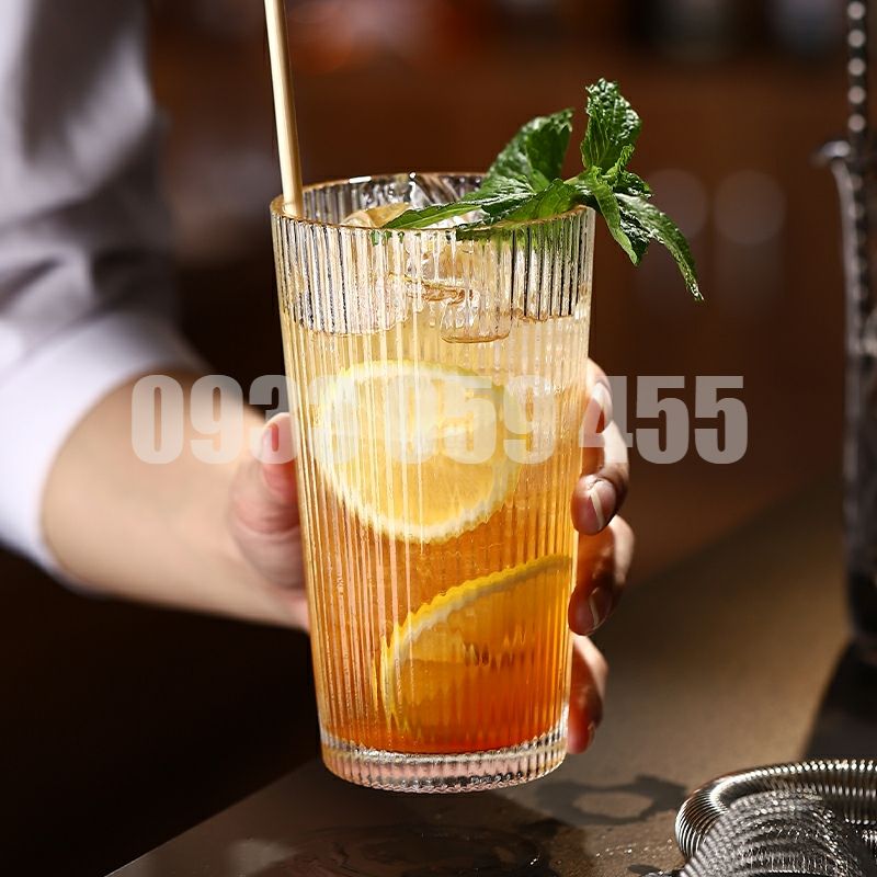 Ly thủy tinh uống sinh tố 410ml, ly trà sữa, ly kem, cốc uống trà sữa, ly uống nước ép, ly cốc sinh tố
