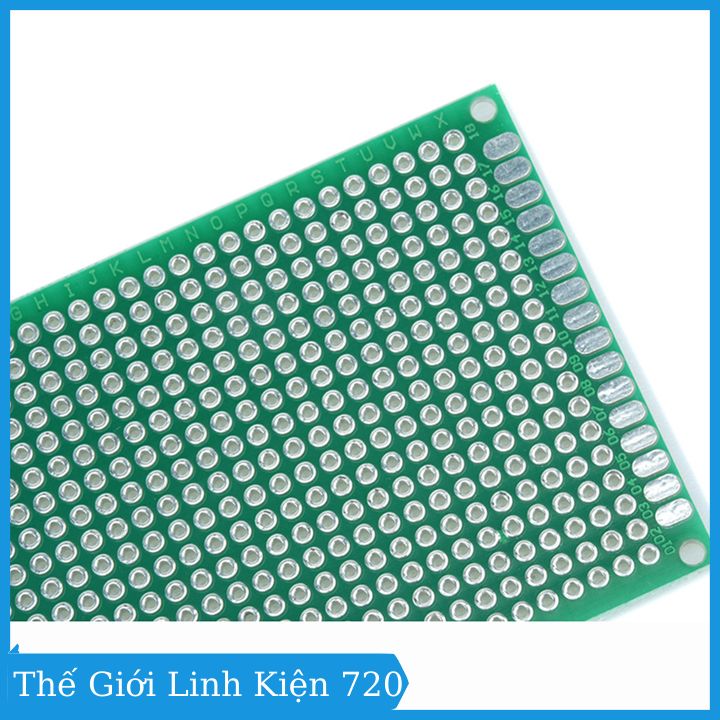 Phíp đồng đục lỗ 2 mặt pcb xanh tốt dày 1.6mm