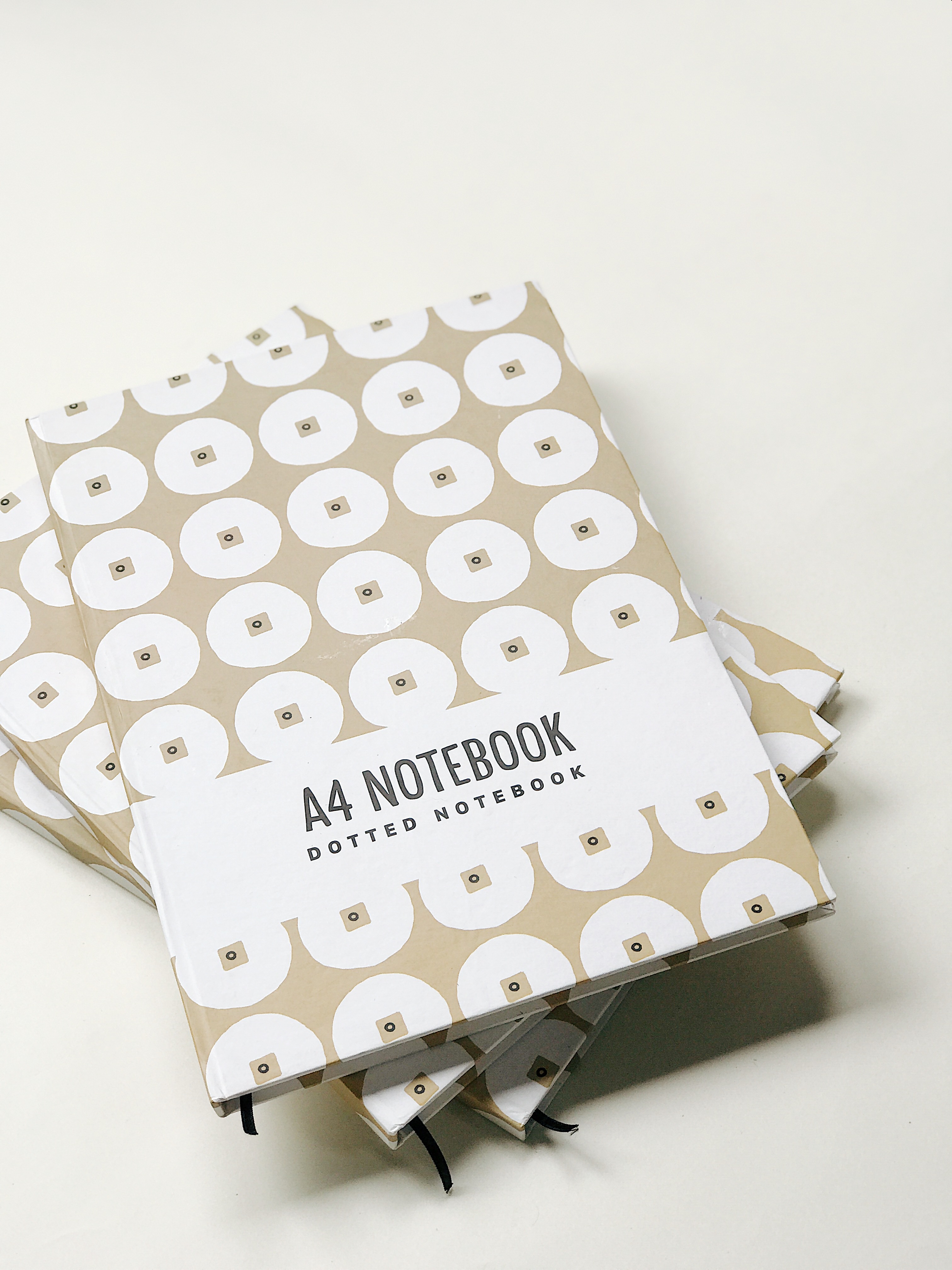 Sổ tay A4 Crabit - Dotted Notebook - Đồng xu nâu