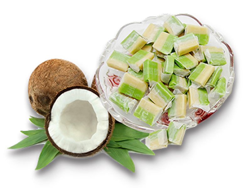 Kẹo dừa lá dứa sầu riêng hiệu Thanh Long