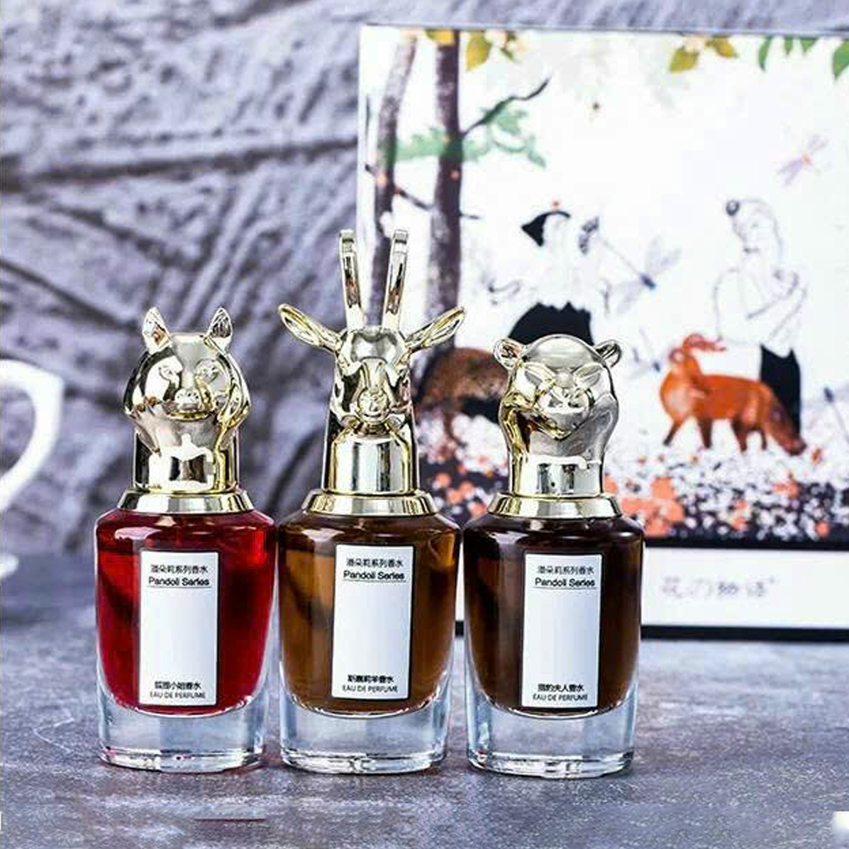 Set 3 Chai Nước Hoa Đầu Thú