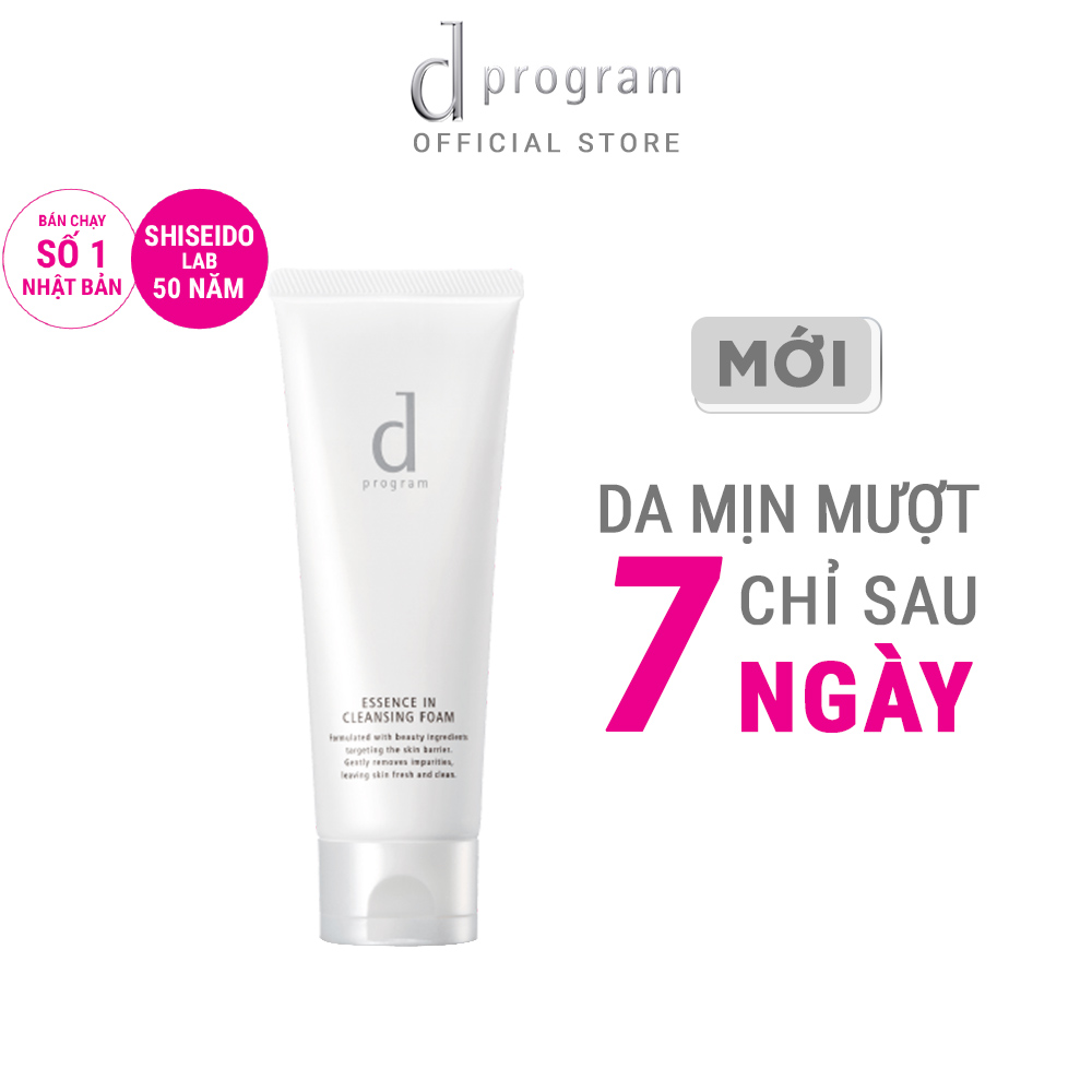 Bộ đôi Sữa rửa mặt tạo bọt dưỡng da dProgram Essence In Cleansing Foam 120g