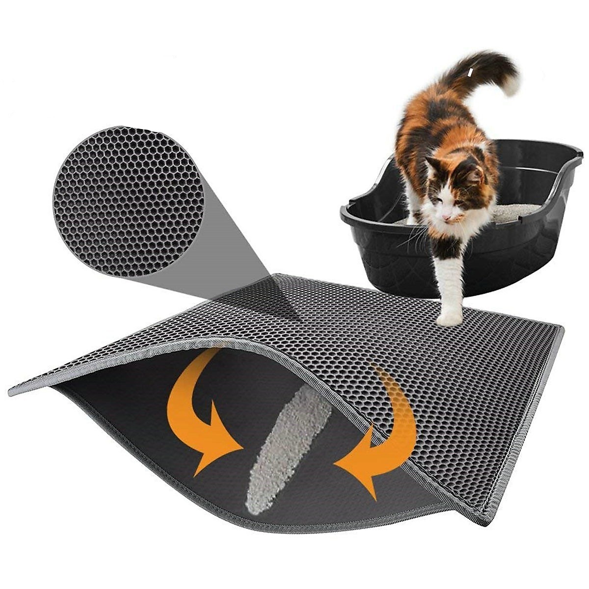 Thảm lót khay cát đi vệ sinh cho mèo size L