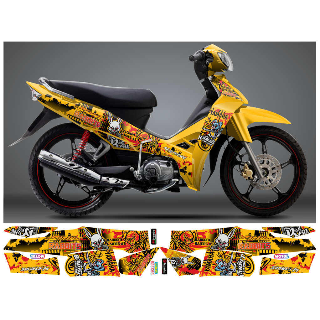 Tem Rời SIRIUS 110 & 50 thỏ RABBIT 892328 (Tem Chế 3 Lớp Chống Phai Màu)