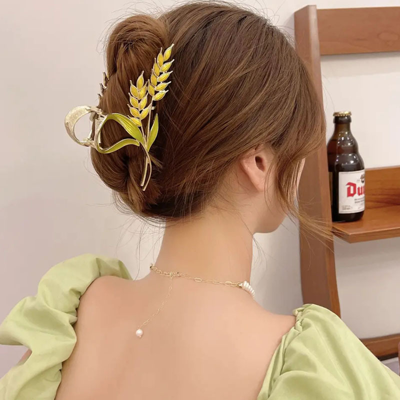 Kẹp tóc bông lúa sang chảnh - UniLabel