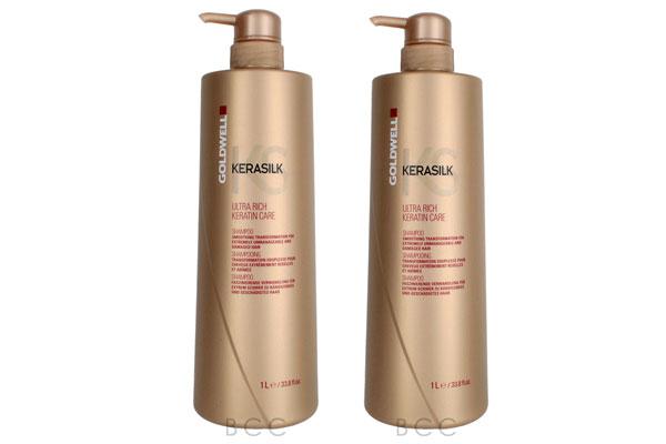 Slimmer Goldwell Keratin Kerasilk Conditioner 1000ml x 2