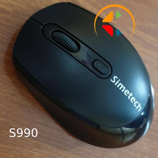 Chuột Không Dây Simetech màu đen