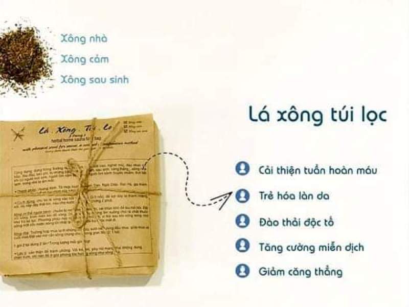Sản phẩm lá xông túi lọc thư giãn