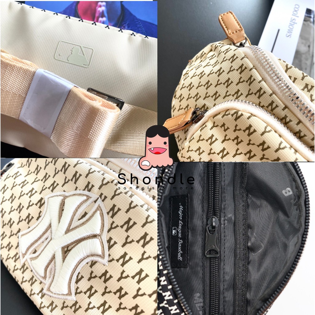 [Nhập Lazsohot2 - Giảm 40k/199k]Túi Mlb - Túi Đeo Chéo Mlb Logo Thêu