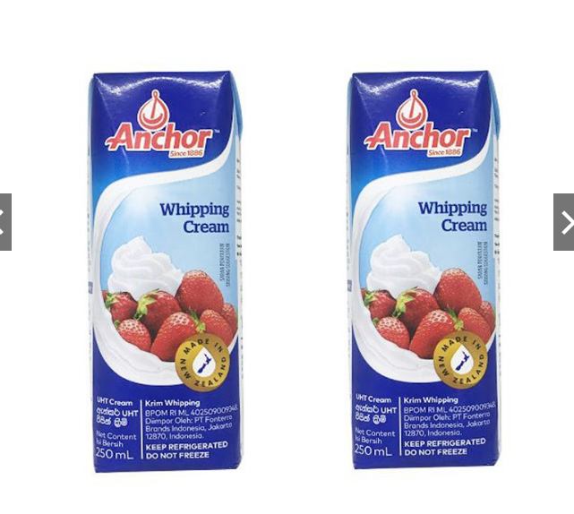 Whipping cream anchor 250ml