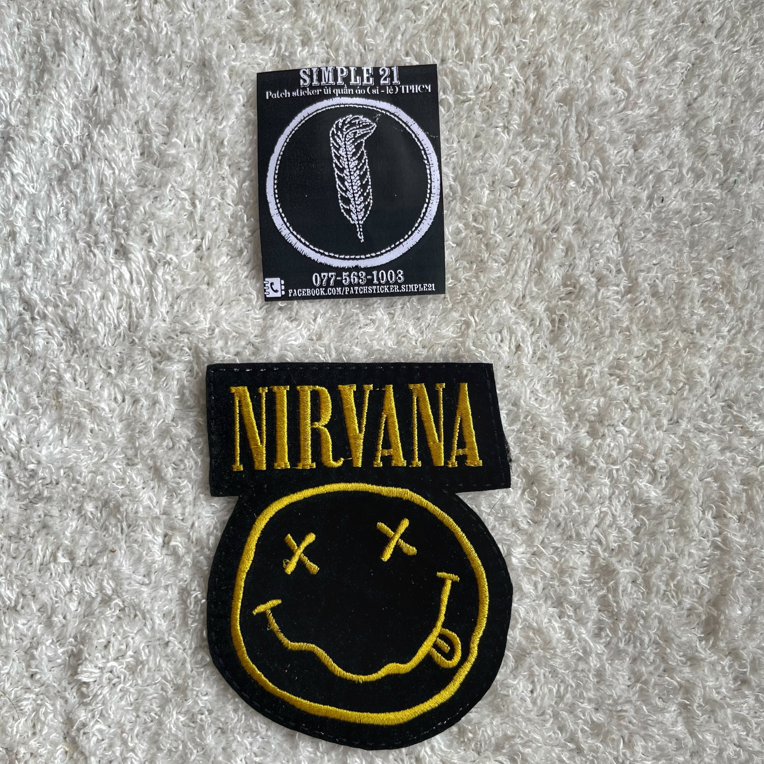 Patch sticker ủi quần áo simple21